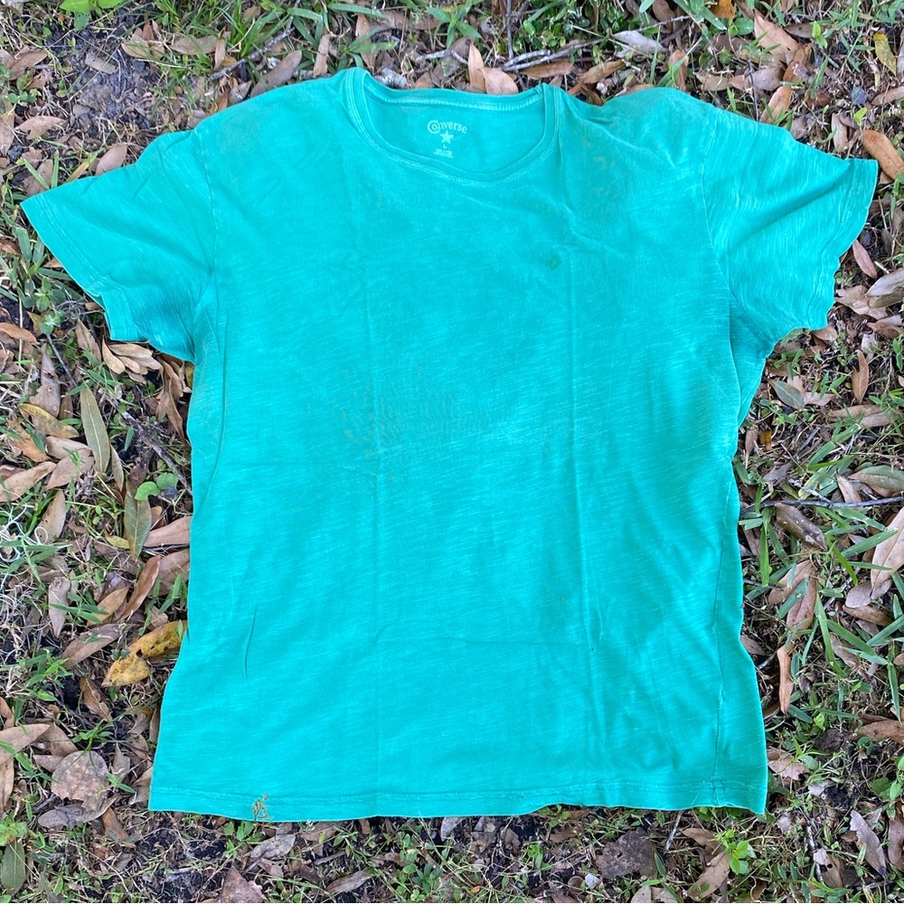 Converse Short Sleeve Shirt L Green